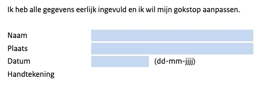 Stap 3 Cruks uitschrijven adresgegevens invullen