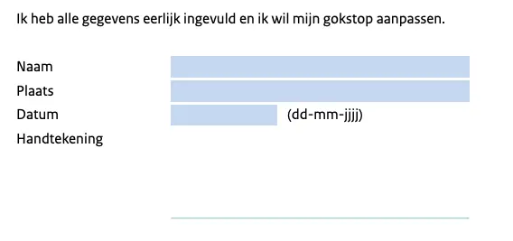 Stap 5 Cruks uitschrijven handtekening plaatsen